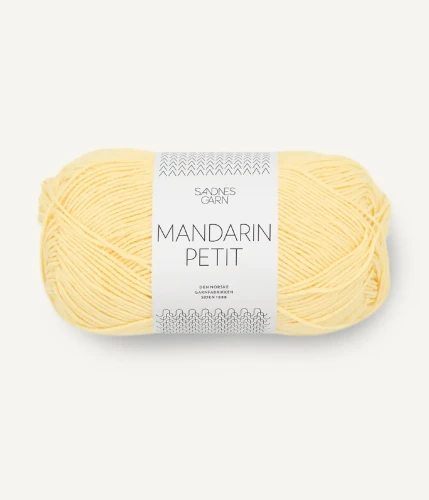 Włóczka Sandnes Garn Mandarin Petit 2102 / blady żółty