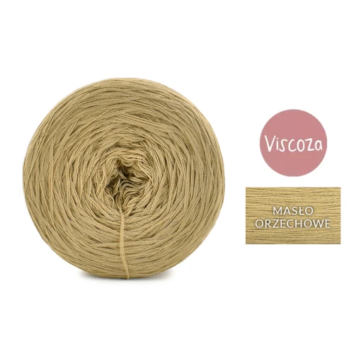 KOKONEK Viscoza - masło orzechowe, 3 nitki, 1200 m, 225g - GOTOWY
