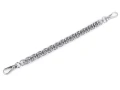 Łańcuszek do torebki z karabińczykiem krótki / dł. 25cm / szer. 12 mm / nikiel / 930145