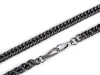 Łańcuszek do torebki z karabińczykiem / dł. 120 cm / szer. 12 mm / czarny nikiel / 930150