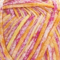 Włóczka tasiemkowa YarnArt Cotton Fusion / 100 g / 100% bawełna / 3646 / mix pomarańczowo-różowy