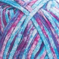 Włóczka tasiemkowa YarnArt Cotton Fusion / 100 g / 100% bawełna / 3652 / mix niebiesko-fioletowy