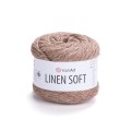 Włóczka YarnArt Linen Soft / 100 g / len wiskoza bawełna / 7308 / latte