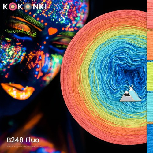 KOKONEK Classic B248 Fluo A - Papaja/mango/kiwi/turkus/lazur