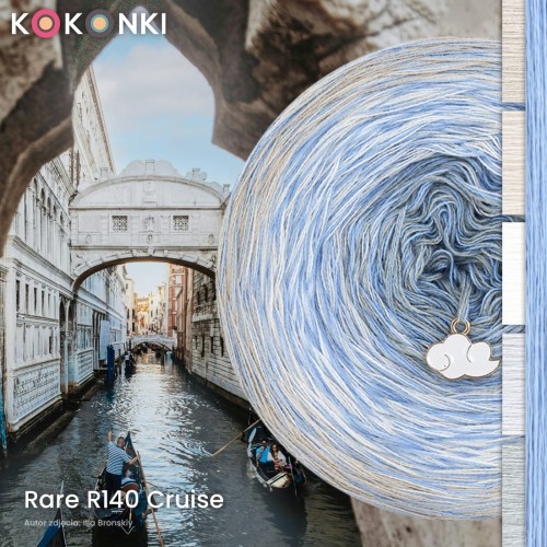 KOKONEK Rare Classic R140 Cruise B - Zimny beż/pudrowy beż/kreda/jasny szary/szary + jasny niebieski