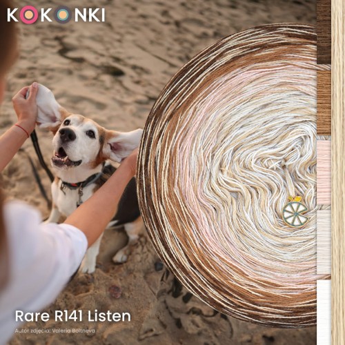 KOKONEK Rare Classic R141 Listen B - Brąz/ciepły brąz/łososiowy róż/pudrowy beż/kreda + ciepły beż