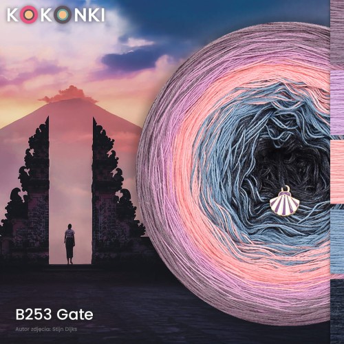KOKONEK Classic B253 Gate A - Blady fiolet/wrzos/morela/denim/navy melanż