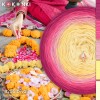 KOKONEK Classic B255 Divali A - Gorący róż/fuksja/malinowy róż/żółty/wanilia