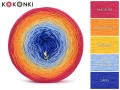 KOKONEK Classic B246 Entrance A - Magenta/pomarańcz/kurkuma/jasny niebieski/lapis