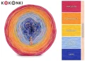 KOKONEK Rare Classic R135 Entrance B - Magenta/pomarańcz/kurkuma/jasny niebieski/lapis + brzoskwinia