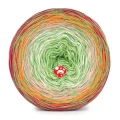 KOKONEK Rare Classic R139 Sunflower B - Czerwień/pomarańcz/brzoskwinia/wanilia/jasna zieleń + zieleń