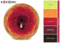 KOKONEK Rare Classic R143 Snapshot B - Kiwi/pomarańcz/czerwień/malaga/czekolada + magenta