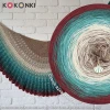 Autorka chusty: Nana makes it all; Wzór: Dandelion Lane od Grassharp
