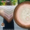 Autorka chusty: Mari Motek; Wzór: Noname od Handmade by Grażka M; Szydełko: 3,5 mm; Wymiary: 210cm/88 cm