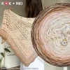 Autorka chusty: chce.misie; Wzór: Własny; Szydełko: 3,5 mm; Wymiary: 155cm/85 cm