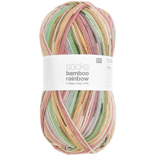 Włóczka skarpetkowa Rico Design Socks Bamboo Rainbow 4ply 057