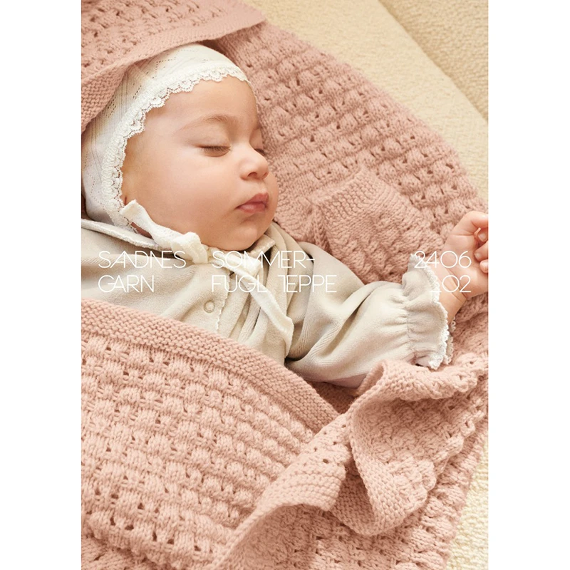 Wzór druty Sandnes Garn Butterfly Blanket 2406_02 - w języku angielskim
