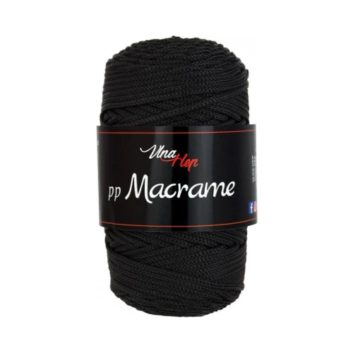 Sznurek poliestrowy Vlna-Hep PP Macrame 2,5mm 270 / czerń