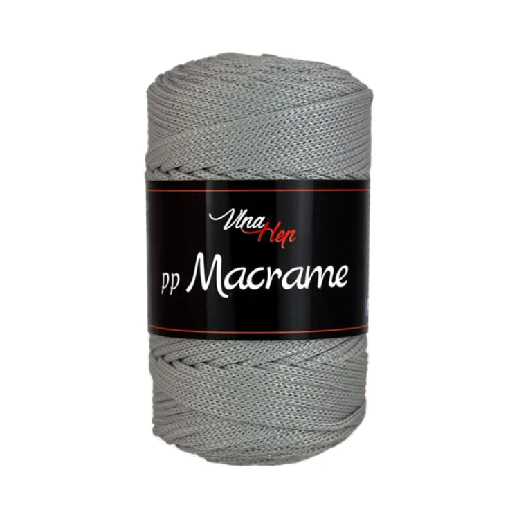 Sznurek poliestrowy Vlna-Hep PP Macrame 2,5mm 4235 / szary