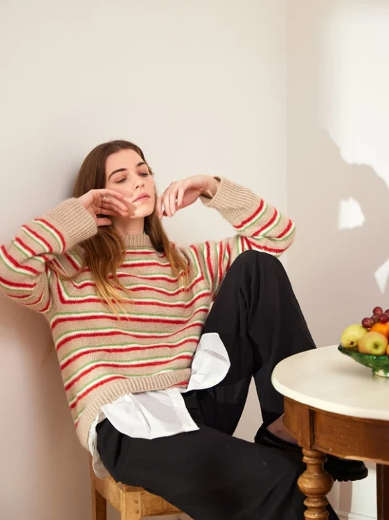 Wzór druty Sandnes Garn North Sweater 2403_12 - w języku angielskim
