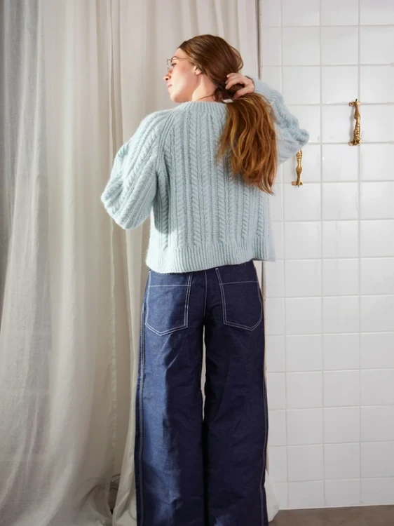 Wzór druty Sandnes Garn Kaja Sweater 2403_10 - w języku angielskim