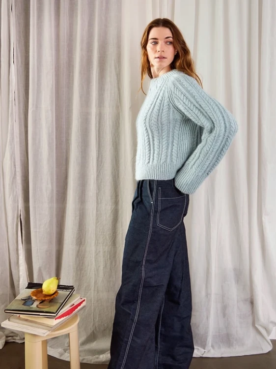 Wzór druty Sandnes Garn Kaja Sweater 2403_10 - w języku angielskim