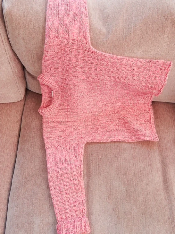 Wzór druty Sandnes Garn Finnick Sweater Junior 2401_04 - w języku angielskim