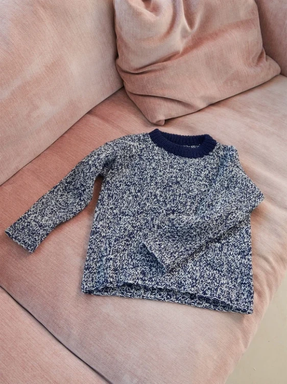 Wzór druty Sandnes Garn Finnick Sweater Junior 2401_04 - w języku angielskim