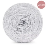 Włóczka KOKONKI Viscoza - srebrzysty / 3 nitki / 1200 m / 225g - GOTOWY