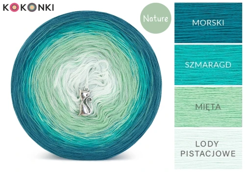KOKONEK Nature NT09 - Morski/szmaragd/mięta/lody pistacjowe