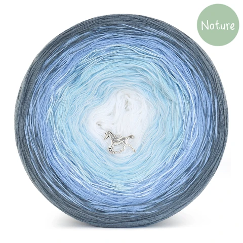 KOKONEK Nature NT018 - Ciemny szary/denim/błękit/biel