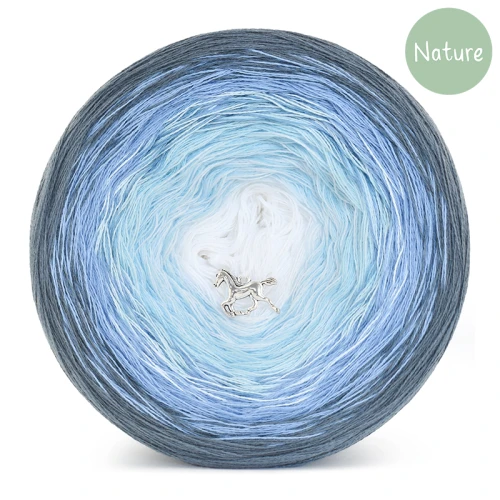 KOKONEK Nature NT18 - Ciemny szary/denim/błękit/biel
