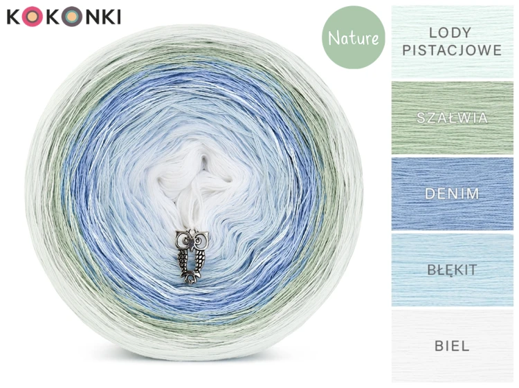KOKONEK Nature NT11 - Lody pistacjowe/szałwia/denim/błękit/biel