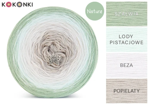 KOKONEK Nature NT20 - Szałwia/lody pistacjowe/beza/popielaty