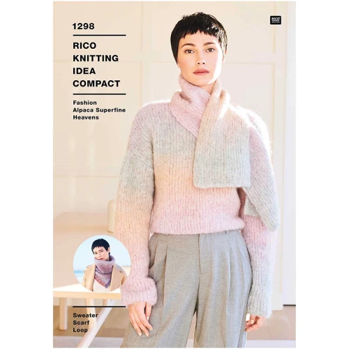 Wzór Rico Design Sweater Scarf Loop 1298 - w języku angielskim
