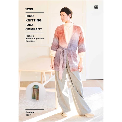 Wzór Rico Design Cardigan Scarf 1299 - w języku angielskim
