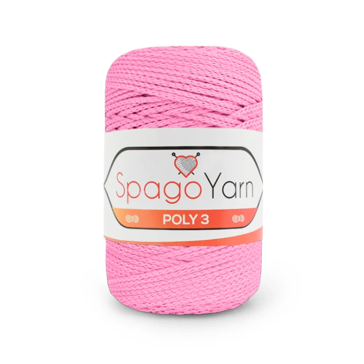 Sznurek Spagoyarn Macrame Poly3 1,5mm 074 / wata cukrowa