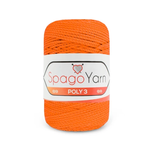 Sznurek Spagoyarn Macrame Poly3 1,5mm 120 / marchewka
