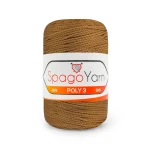 Sznurek Spagoyarn Macrame Poly3 1.5mm 200 / miód gryczany