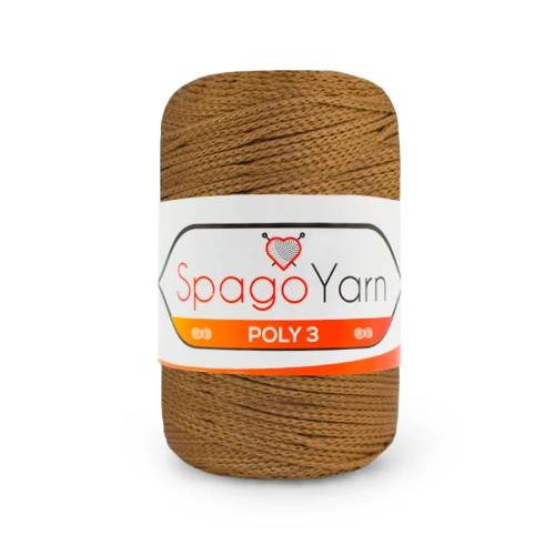 Sznurek Spagoyarn Macrame Poly3 1,5mm 200 / miód gryczany