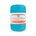 Sznurek Spagoyarn Macrame Poly3 1.5mm 232 / średni turkus