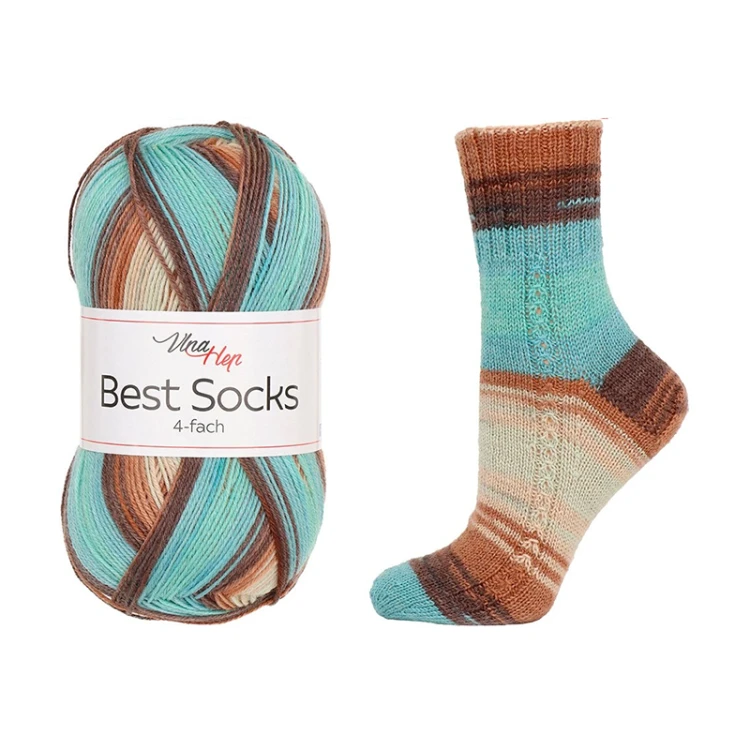 Włóczka skarpetkowa Vlna-Hep Socks Best 4-fach 7409