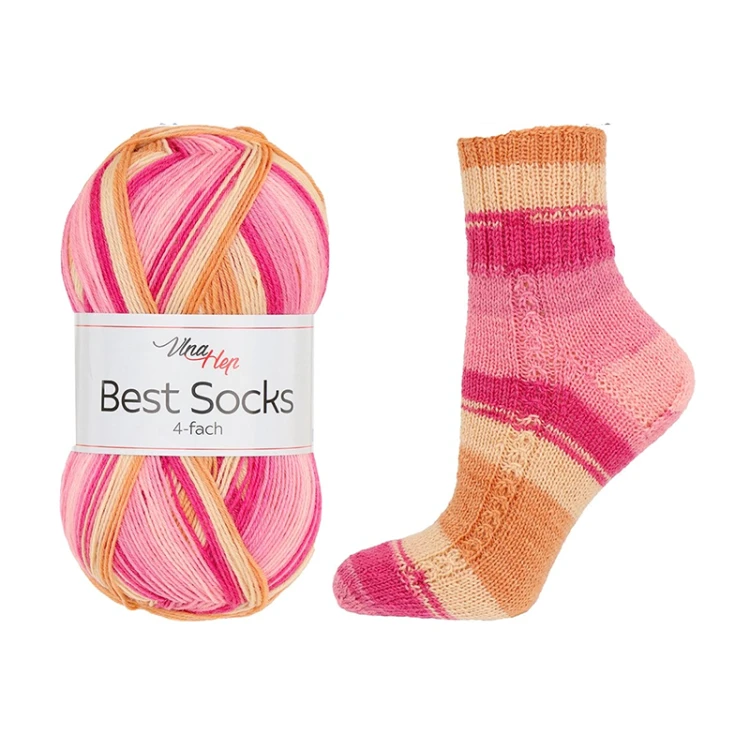 Włóczka skarpetkowa Vlna-Hep Socks Best 4-fach 7413
