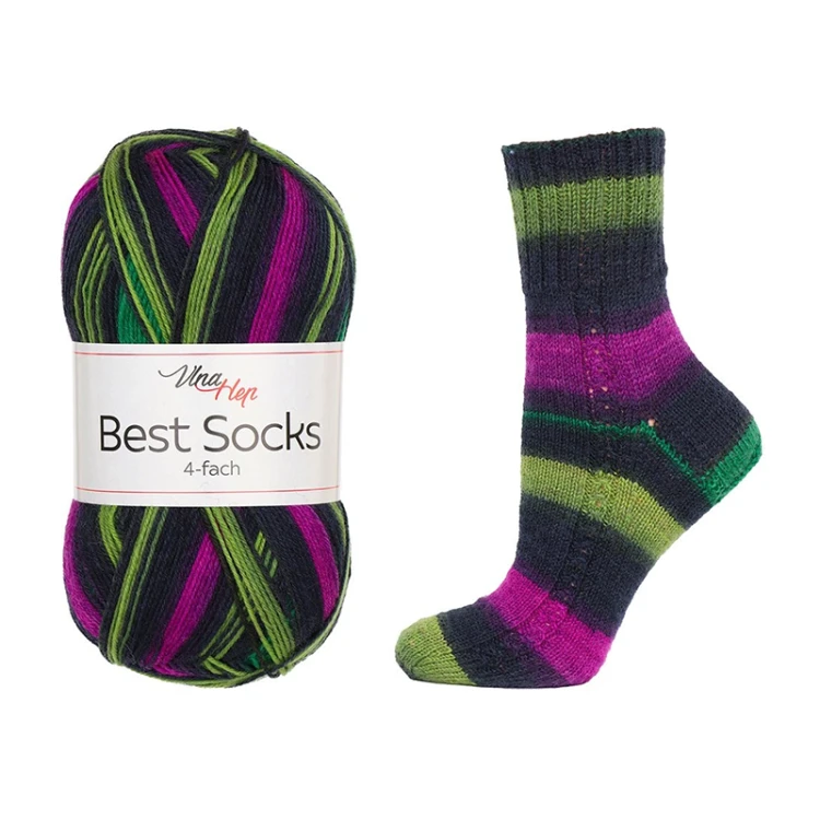 Włóczka skarpetkowa Vlna-Hep Socks Best 4-fach 7722