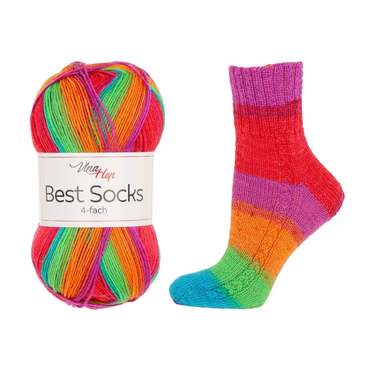 Włóczka skarpetkowa Vlna-Hep Socks Best 4-fach 7723