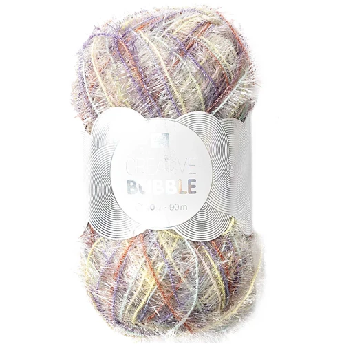 Włóczka Rico Design Creative Bubble Print 002 / żółty, błękit, fiolet