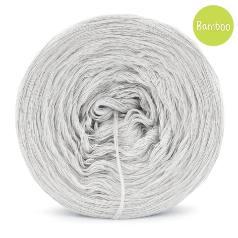 KOKONEK Bamboo - jasny szary / 4 nitki / 1200 m / 240 g - GOTOWY