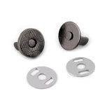 Zapięcie magnetyczne 10 mm / ciemny nikiel / 5 szt. / 060994