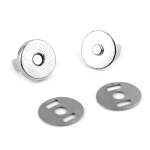 Zapięcie magnetyczne 10 mm / nikiel  / 5 szt. / 060994