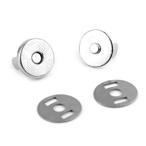 Zapięcie magnetyczne 10 mm / nikiel / 5 szt. / 060994